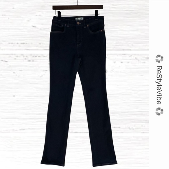 MADEWELL Women’s Size 28 Denim Jeans Mid Rise Stovepipe Fit Style Stretch - Picture 1 of 15
